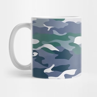 GREEN AND SOFT PURPLE CAMO DESIGN, PASTEL COLOR Mug